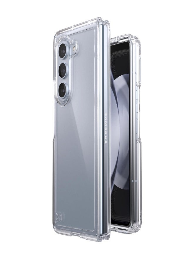 Speck Samsung Galaxy Z Fold 5 Case - Foldable, Scratch Resistant & Drop Protection - Anti-Yellowing Clear Phone Case for Galaxy Z Fold 5 - Presidio Perfect-Clear - Image 4