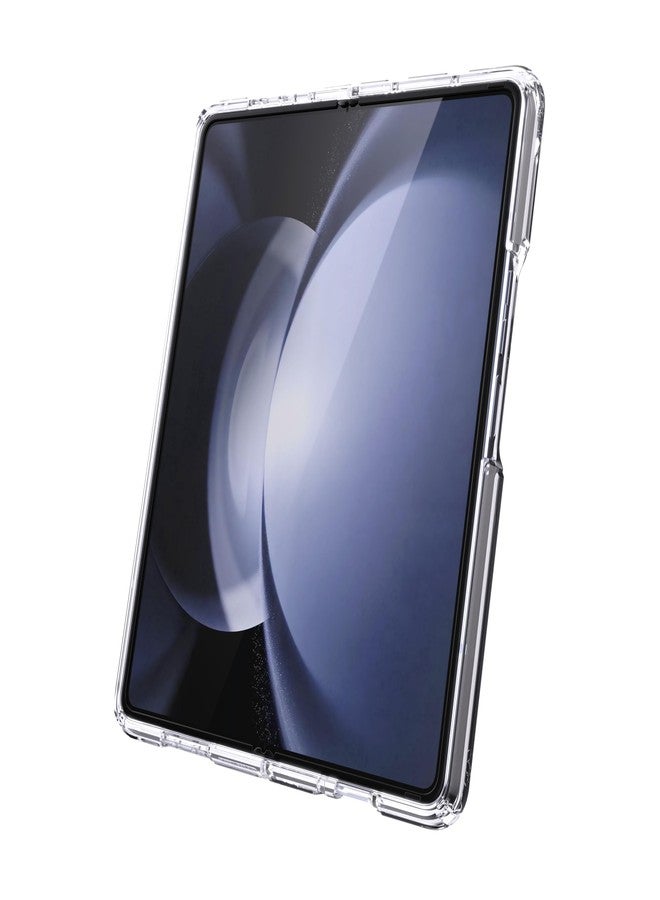 Speck Samsung Galaxy Z Fold 5 Case - Foldable, Scratch Resistant & Drop Protection - Anti-Yellowing Clear Phone Case for Galaxy Z Fold 5 - Presidio Perfect-Clear - Image 3