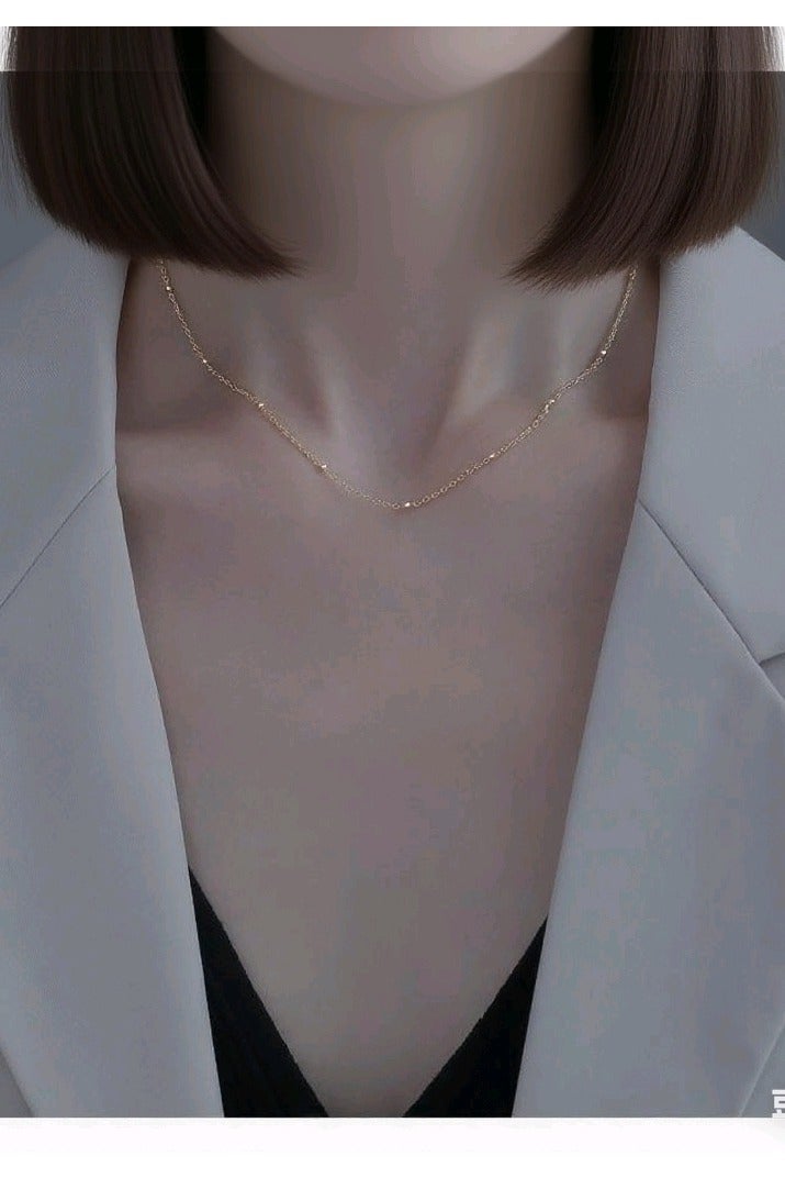 Sterling Silver Necklace Plated with Gold - Image 3