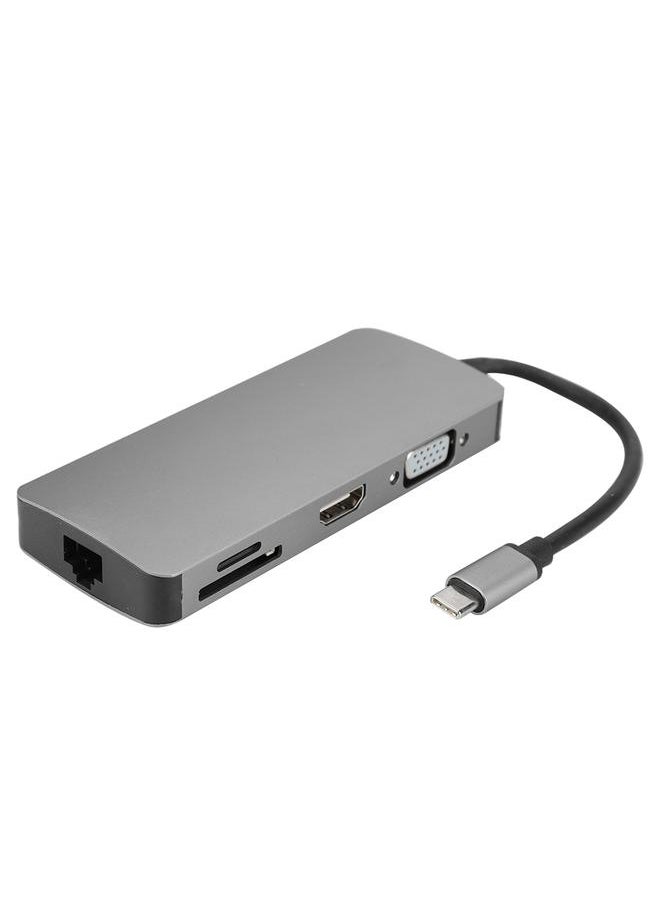 Thoraya Multi-Functional 8 in 1 Docking Station Adapter Transmission High Speed Converter  - Image 1