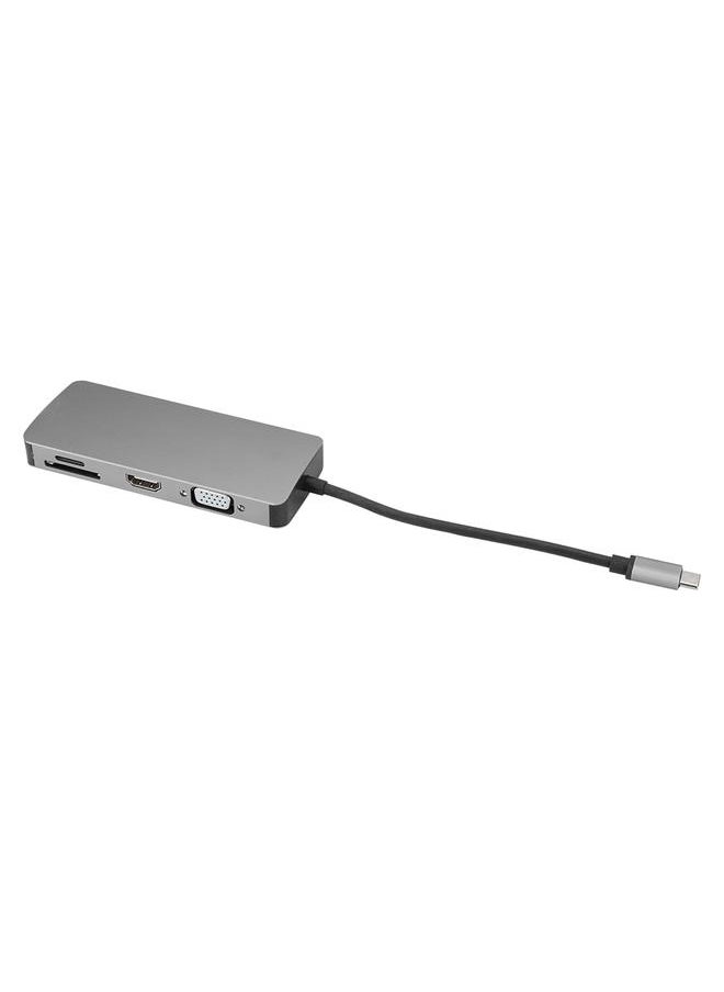 Thoraya Multi-Functional 8 in 1 Docking Station Adapter Transmission High Speed Converter  - Image 3