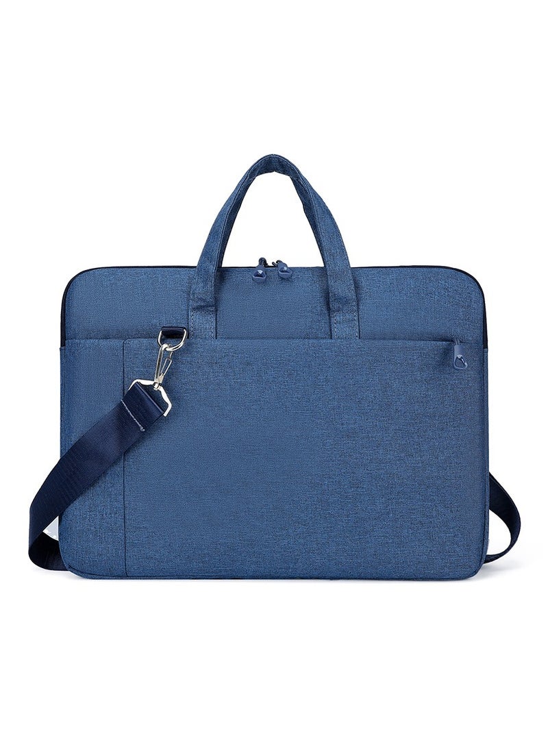 Okade Laptop Bag 13.3/14 Inch – Blue, Waterproof Shoulder & Hand Carry Sleeve with Strap" - Image 1