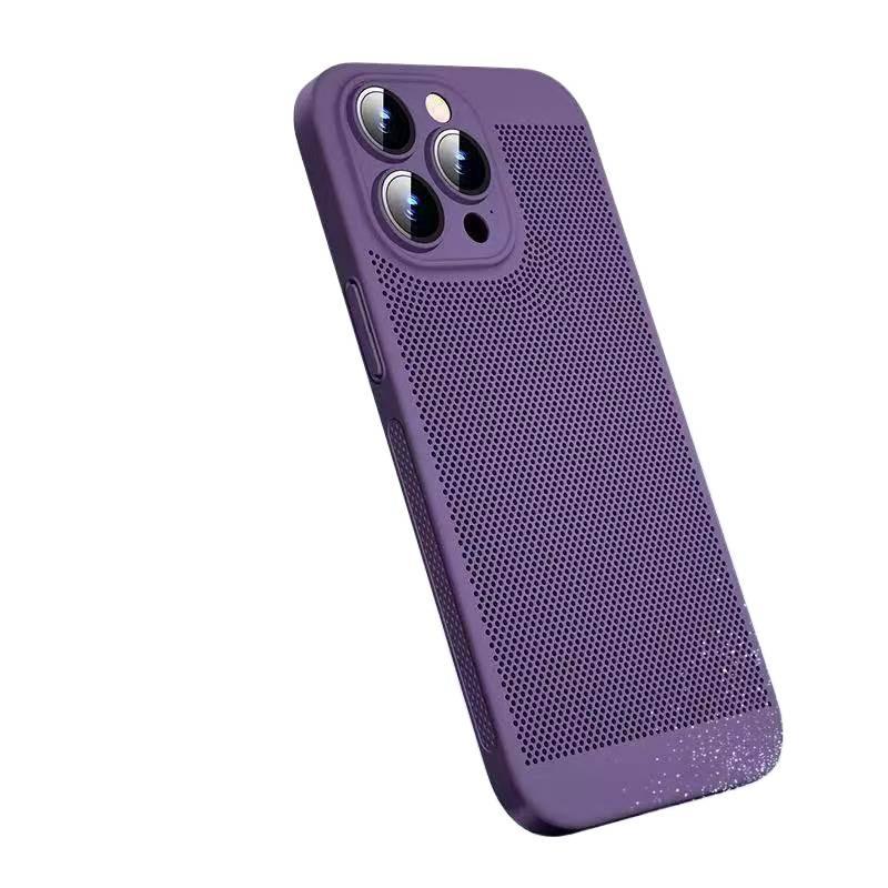 PC Protective Case for iPhone 16 / 16 Plus / 16 Pro / 16 Pro Max with Shockproof and Drop Protection plus Shockproof plus Matte Finish plus Heat Dissipation in Blue - Image 5