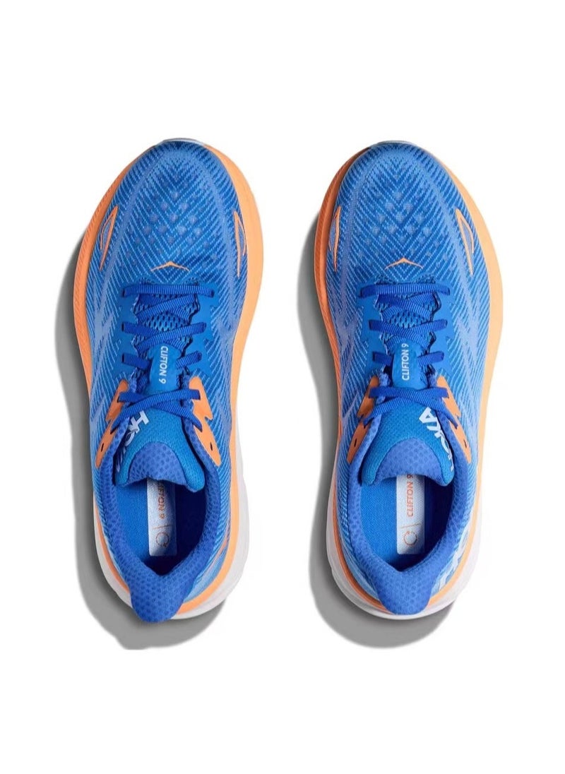Hoka One One Clifton 9 Outdoor Running Sneakers Dark blue/Orange  - Image 2
