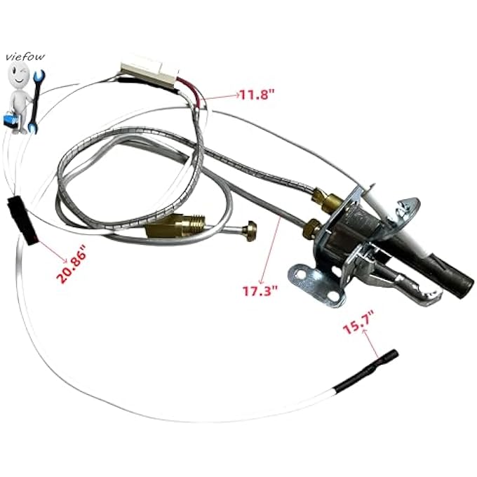 NATURAL GAS PILOT ASSEMBLY FOR BRADFORD WHITE 233-47845-05 HONEYWELL WATER HEATER CS8840A1-1041 - Image 2
