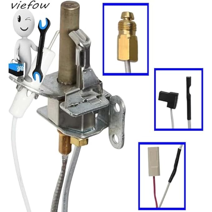 NATURAL GAS PILOT ASSEMBLY FOR BRADFORD WHITE 233-47845-05 HONEYWELL WATER HEATER CS8840A1-1041 - Image 3