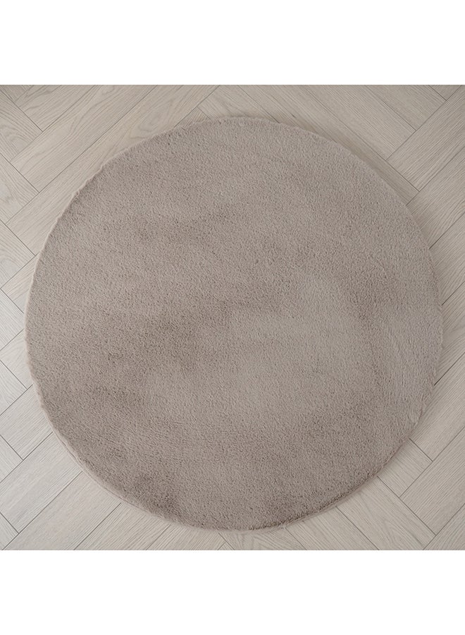 Home Box Faux Rabbit Fur Round Rug 90 x 90 cm  - Image 2
