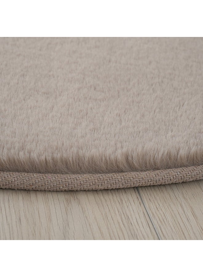 Home Box Faux Rabbit Fur Round Rug 90 x 90 cm  - Image 3