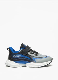 Kappa Boys' Colourblock Sports Shoes with Hook and Loop Closure  - Image 3