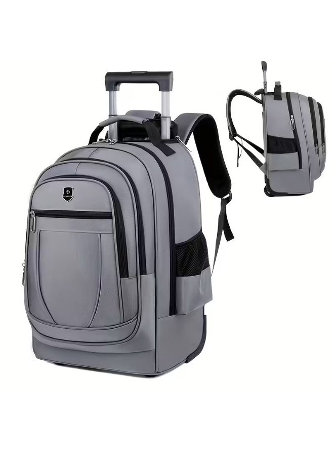 Rolling Travel Backpack with Retractable Handle â€“ 18 Inch Wheeled Business & School Laptop Bag for Men and Women, Multi-Compartment, Waterproof & Convertible Design - Image 5
