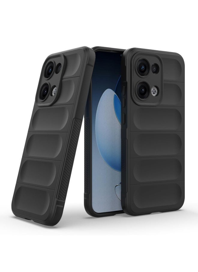 Generic Premium Protection Back Silicone Case Compatible with Oppo Reno 13 5G Magic Shield Shockproof Case with Camera Protection (Black)  - Image 1