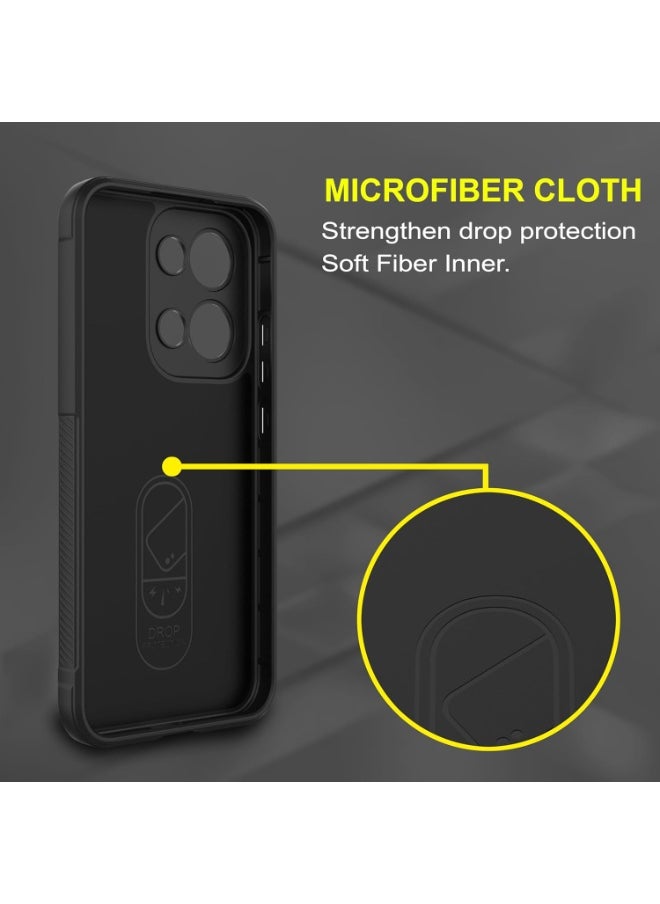 Generic Premium Protection Back Silicone Case Compatible with Oppo Reno 13 5G Magic Shield Shockproof Case with Camera Protection (Black)  - Image 5