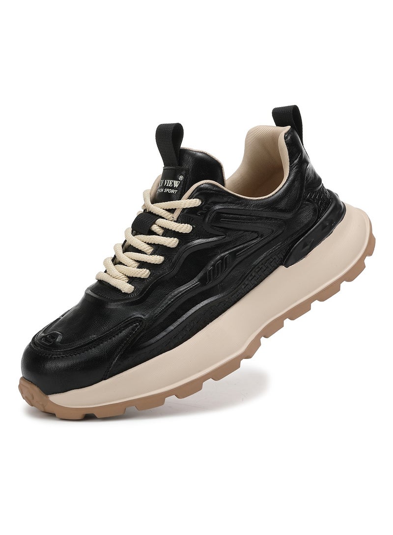 Sky View Men's Fashion Sneaker Classic Lace-Up Stylish light and comfortable Casual Leisure Social Outdoor Shoes - Image 1