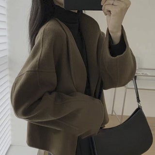 2023 Autumn Winter Tweed Coat Skirt Set Women Brown woolen coat - pzsku/Z885EFD6CAD438FA6FC5EZ/45/1746191030/eec2f19a-4cb3-4eb3-b1bc-1d53e2b41103