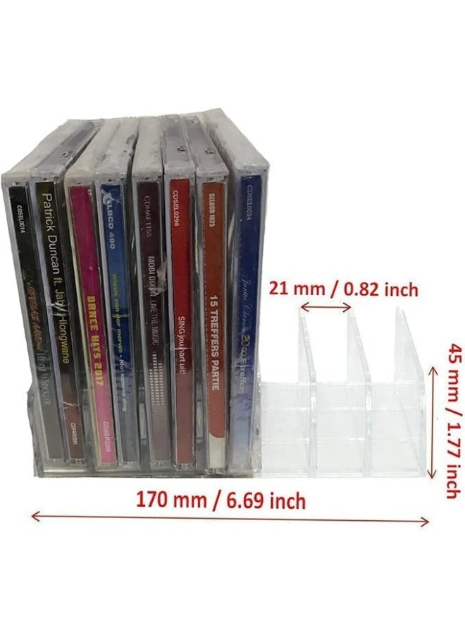 Horoof Home Horoof Home® Clear Acrylic CD & DVD Storage Box – Compact CD Holder for Desk & Shelf, 10x10x10 cm  - Image 2