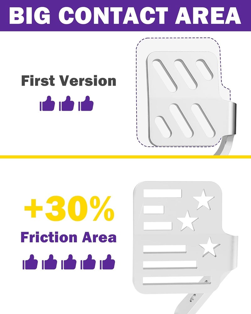 HOWBOW Go Kart Big Pedals Kit with 71" Throttle Cable - Upgrade Brake Throttle Star Pedals for 212cc 196cc Go Karts - Image 3