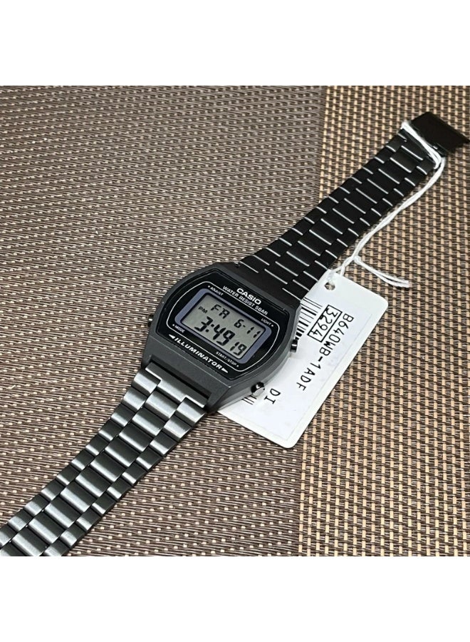 Casio Vintage Unisex Quartz Stainless Steel Grey Dial Digital Watch B640WB-1ADF - Image 3