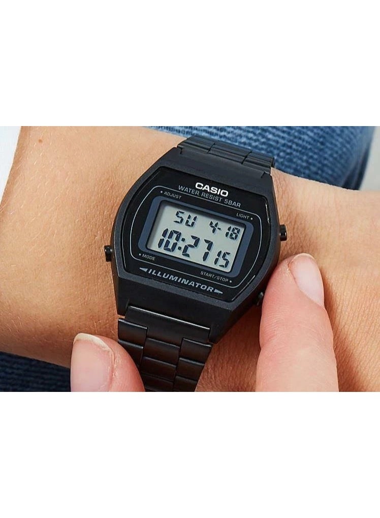 Casio Vintage Unisex Quartz Stainless Steel Grey Dial Digital Watch B640WB-1ADF - Image 4