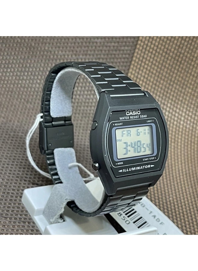 Casio Vintage Unisex Quartz Stainless Steel Grey Dial Digital Watch B640WB-1ADF - Image 2