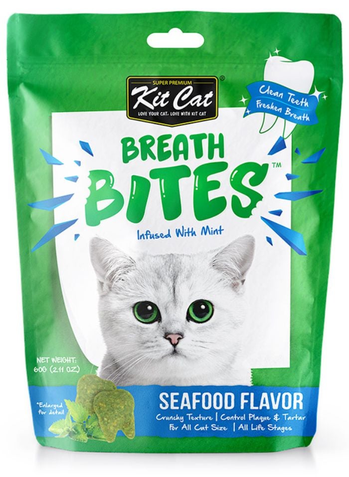 Kit Cat Breath Bites Seafoods Flavor 60g - Image 1