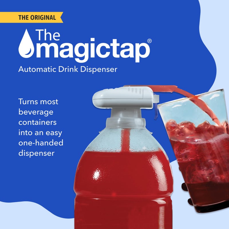 The Magic Tap Automatic Drink Dispenser: Hands-Free Milk, Beverage Dispenser, Drink Dispenser for Fridge Juice, Gifts for Women & Men: 1 Pack Peach - Image 2