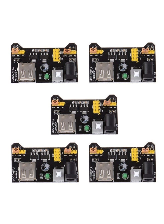 HiLetgo 5Pieces 3.3V 5V Power Supply Module For Mb102 102 Prototype Breadboard Dc 6.5-12V Or Usb Power Supply Module - Image 1