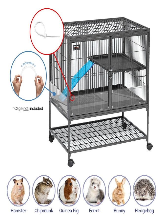 Marketing Holders 4 Pack Pet Cage Liner with Zip Ties Pet Rabbit Habitat Guinea Pig Cage 14" x 6" Flexible Plastic Side Protection Urine Guard Panels by Marketing Holders - Image 2