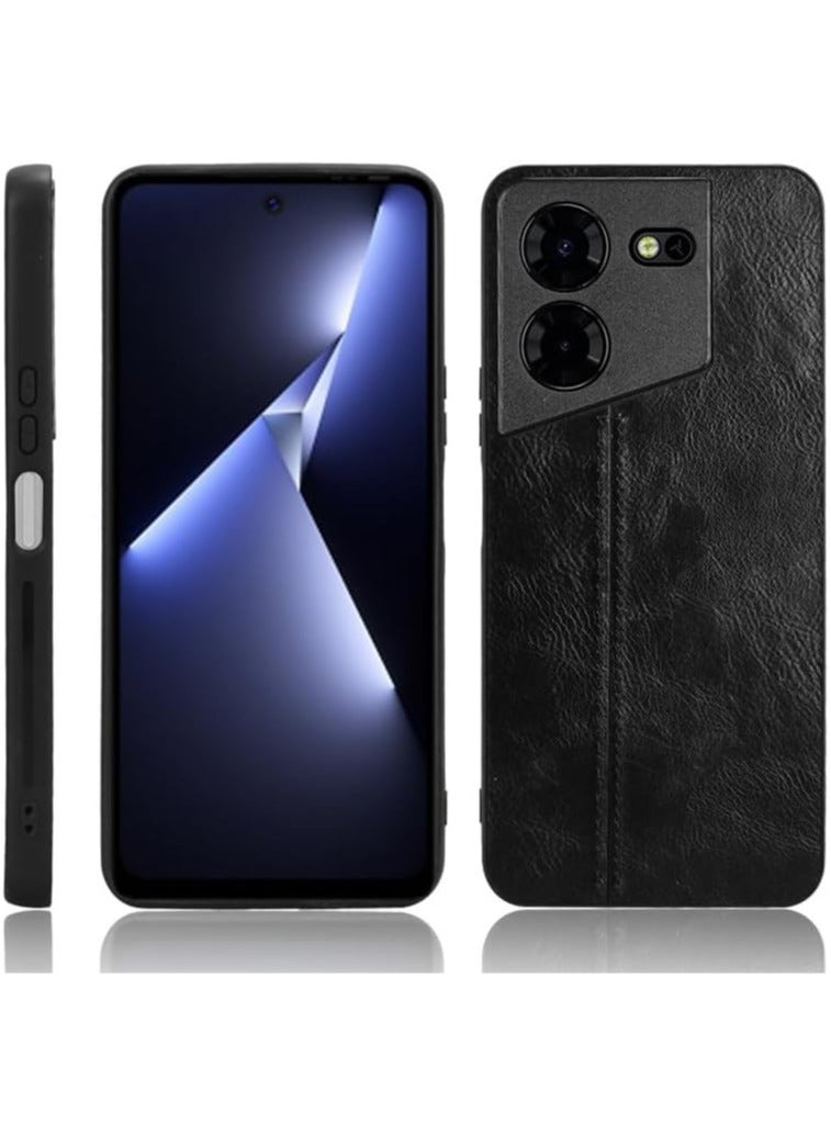 Tecno Pova 5 Pro Case, Retro PU Leather Ultra Slim Shockproof Back Bumper Protective Case Cover for Tecno Pova 5 Pro Phone Case - Image 1