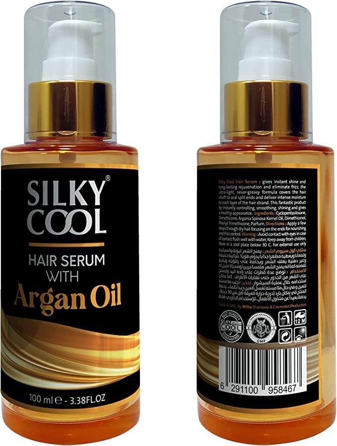 Silky Cool Hair Serum With Natural Argan Oil Extract 100 ml. - Image 3