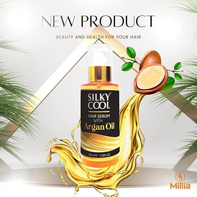 Silky Cool Hair Serum With Natural Argan Oil Extract 100 ml. - Image 1