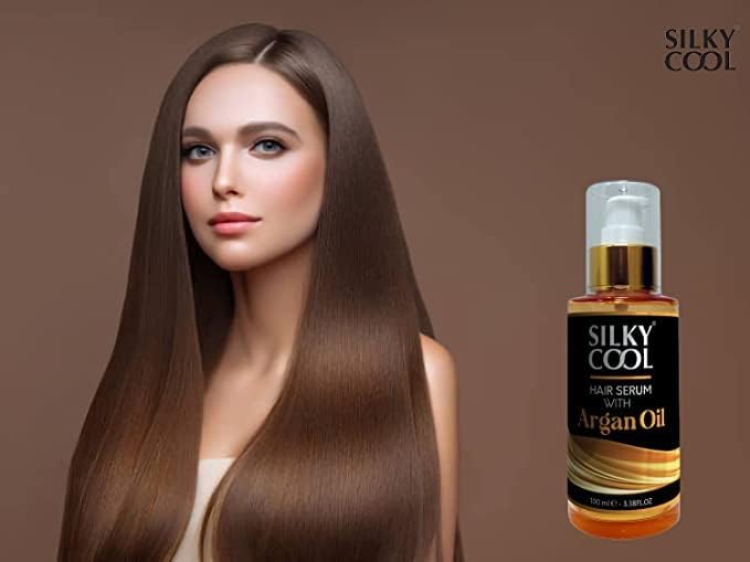 Silky Cool Hair Serum With Natural Argan Oil Extract 100 ml. - Image 2