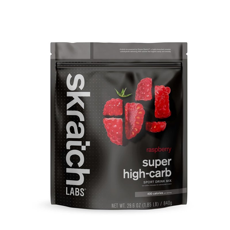 Skratch Labs Super HighCarb Hydration Powder  Carbohydrate Powder with Cluster Dextrin and Electrolytes  Endurance Energy Drink  Raspberry 840 Grams  NonGMO Gluten Free Vegan Kosher - Image 1