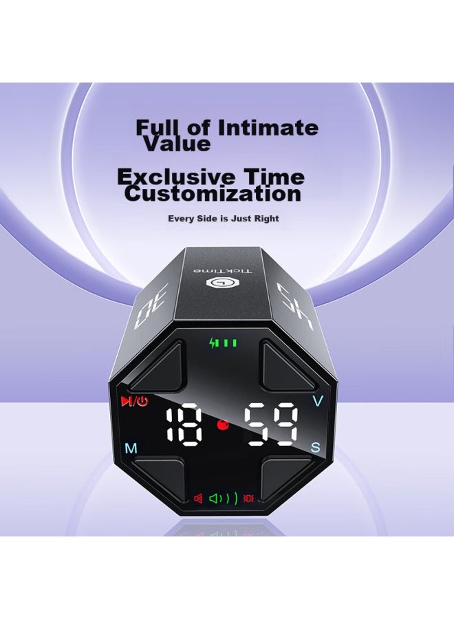 Llano Timer, Learning Flip, Children's Time Management, Countdown Reminder, Student Self-discipline Tool, Office And Fitness Visual Timer, Small Square Gift - Image 4