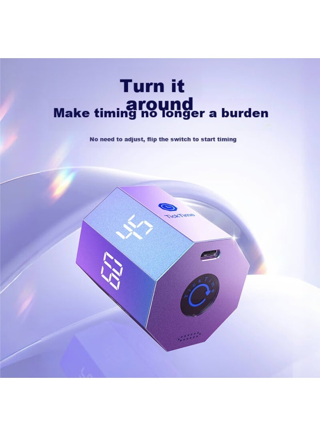 Llano Timer, Learning Flip, Children's Time Management, Countdown Reminder, Student Self-discipline Tool, Office And Fitness Visual Timer, Small Square Gift - Image 2