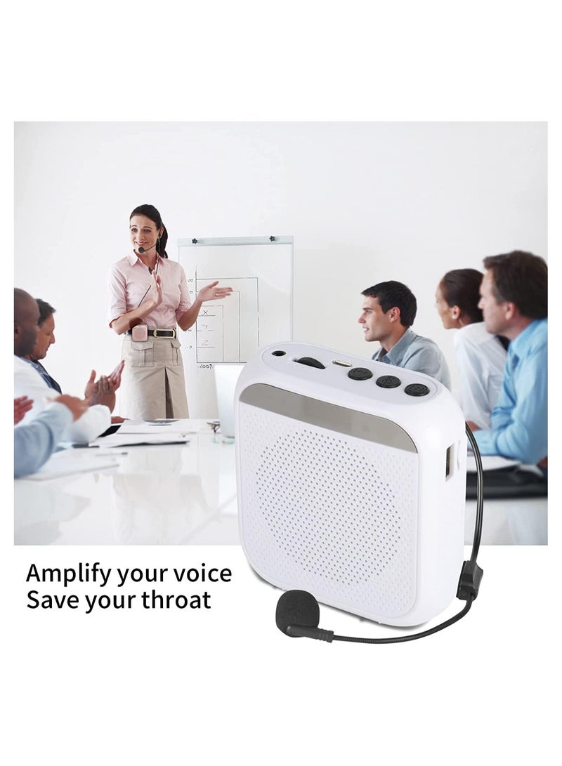 General Voice amplifier with line microphone Headphones, portable rechargeable PA system speaker Personal microphone Voice amplifier, teacher, tour guide/coach conference/yoga/fitness speaker  - Image 2
