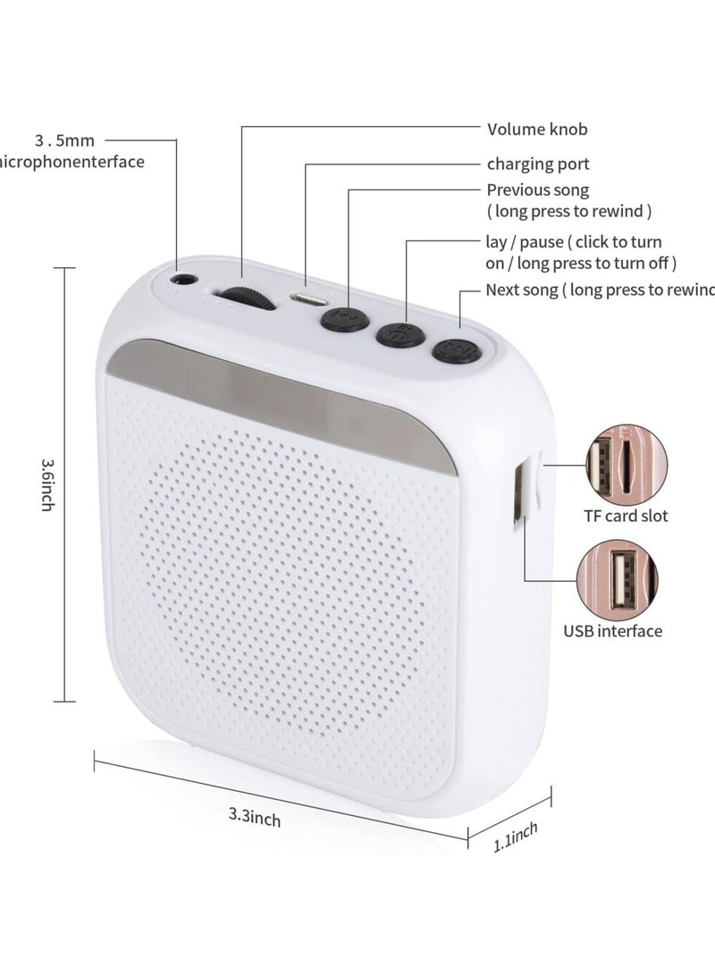 General Voice amplifier with line microphone Headphones, portable rechargeable PA system speaker Personal microphone Voice amplifier, teacher, tour guide/coach conference/yoga/fitness speaker  - Image 3