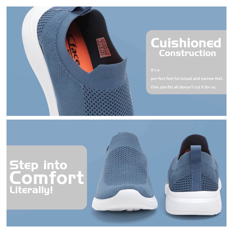 Face أحذية إيرفلو باللون الأزرق الشرقي للرجال - Image 2