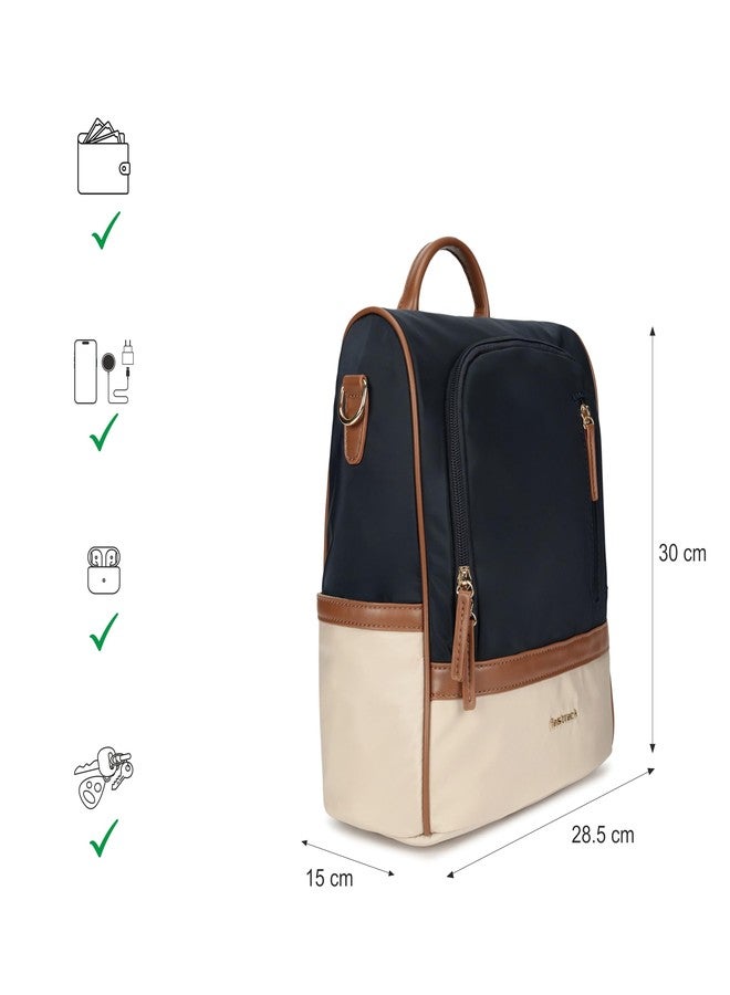 Fastrack CityBlock Backpack | Nylon Backpack for Women | Spacious Main Compartment, Internal Organiser Pockets, External Zip Pocket, Bottle Holders & Three Carry Options - Image 4