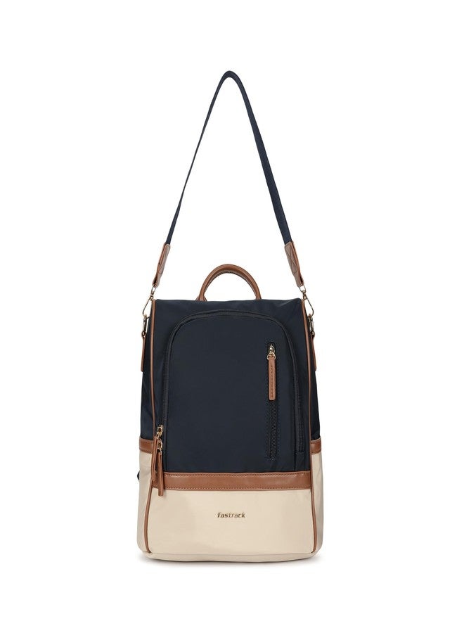 Fastrack CityBlock Backpack | Nylon Backpack for Women | Spacious Main Compartment, Internal Organiser Pockets, External Zip Pocket, Bottle Holders & Three Carry Options - Image 1