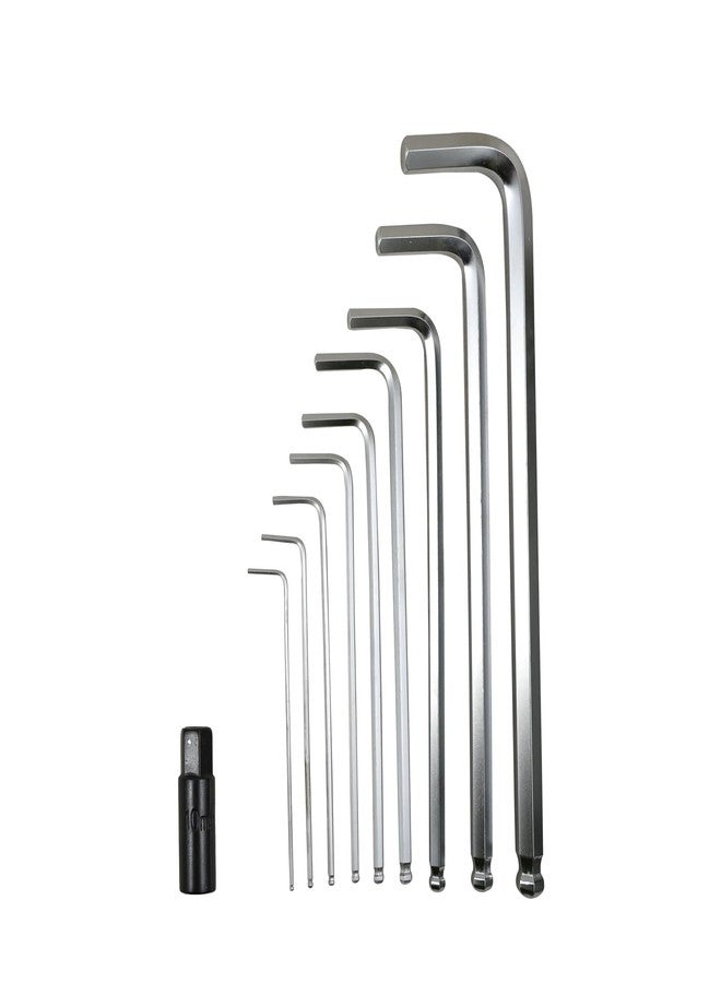 MAF PRO Heavy Duty MHK11092 10PC Long Hex Key Wrench Set 1.5-12mm Metric Sizes L-Key Set 10 Pieces - Image 1