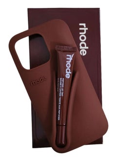 Peptide Lip Tint (Espresso) + Summer Lip Case Case (Espresso) - Limited Edition Suitable for all Apple iPhone models case