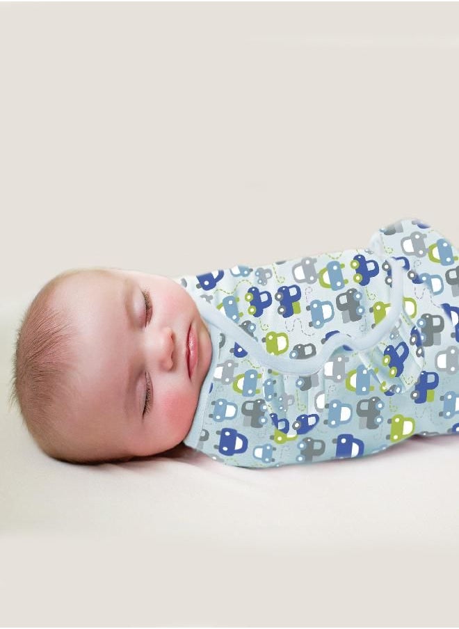 SwaddleMe - SwaddleMe Original Swaddle - Size Large, 3-6 Months, 3-Pack (Graphic Car) - Image 1