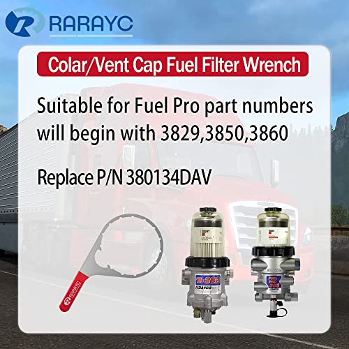 RARAYC Colar/Vent Cap Fuel Filter Wrench for 380134 382 Compatible with Detroit Diesel Truck Cummins Engines with 6 inch Inner Diameter - Image 3