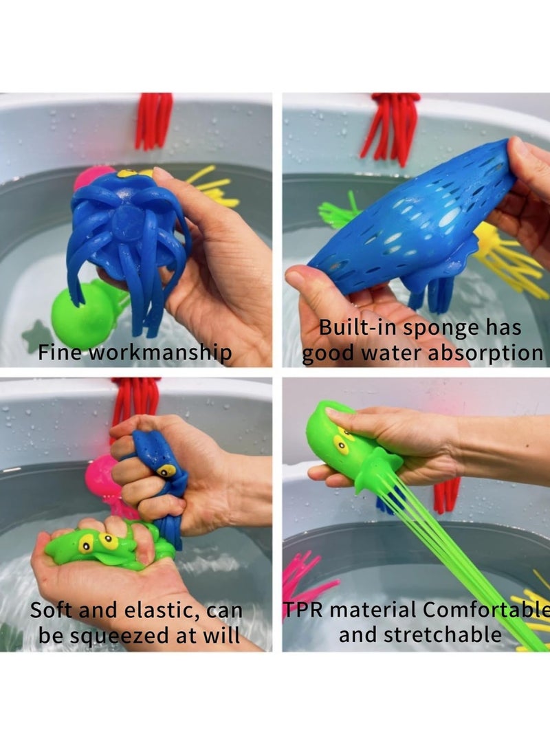 5 Octopus Bathtub Toys, Children's Water Bounce Splash Ball, 3-8-year-old Children's Summer Bathing/Swimming Pool - Image 3