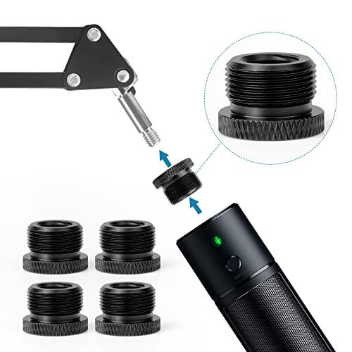 ChromLives Mic Stand Adapter 3/8 Female to 5/8 Male Microphone Stand Adapter and 5/8 Female to 3/8 Male Mic Thread Adapter for Blue Yeti Snowball Boom Arm Mic Stand Mount to Tripod, Combo 8 Pack by ChromLives - Image 4