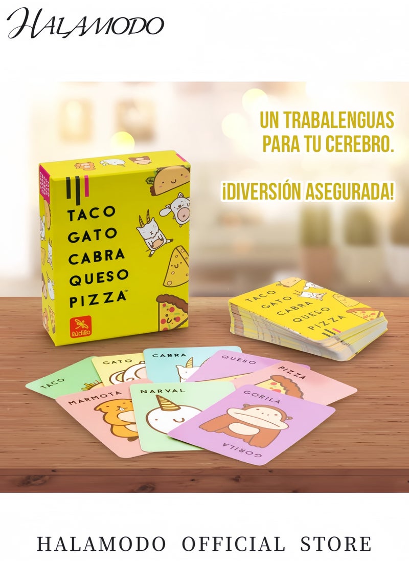 HALAMODO Taco Cat Goat Cheese Pizza Card Game for Boys and Girls Ages 8+ Fun Social Party Game for 2-8 Players Quick and Easy to Learn 10-15 Minutes of Play  - Image 2