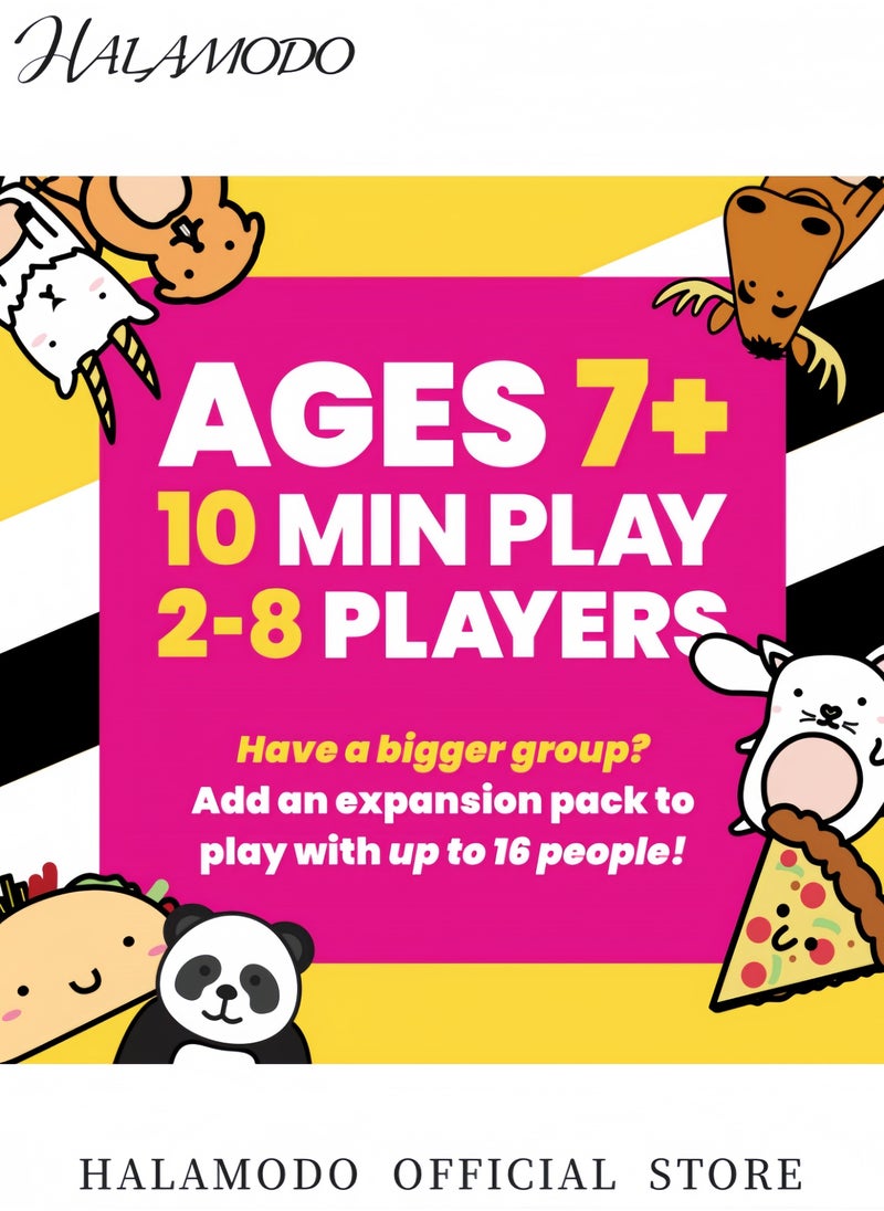 HALAMODO Taco Cat Goat Cheese Pizza Card Game for Boys and Girls Ages 8+ Fun Social Party Game for 2-8 Players Quick and Easy to Learn 10-15 Minutes of Play  - Image 5