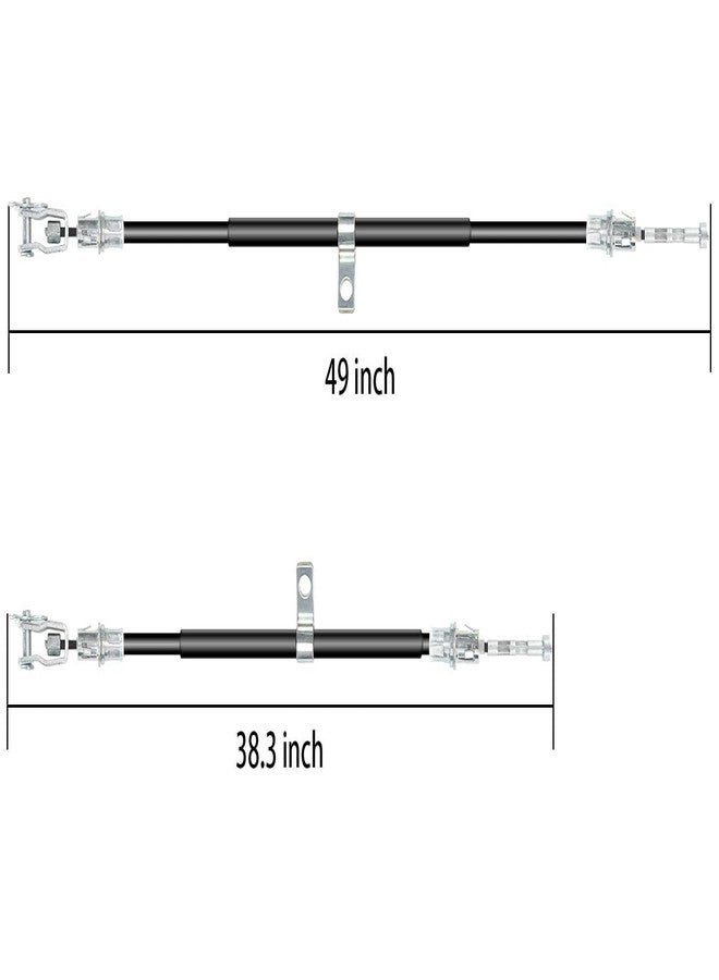 10L0L Golf Cart Brake Cable Set for Club Car Precedent 2004-up and Tempo 2018-up, Driver and Passenger Side, Replace OEM 102557501 102557502 103528701 103528702 - Image 5