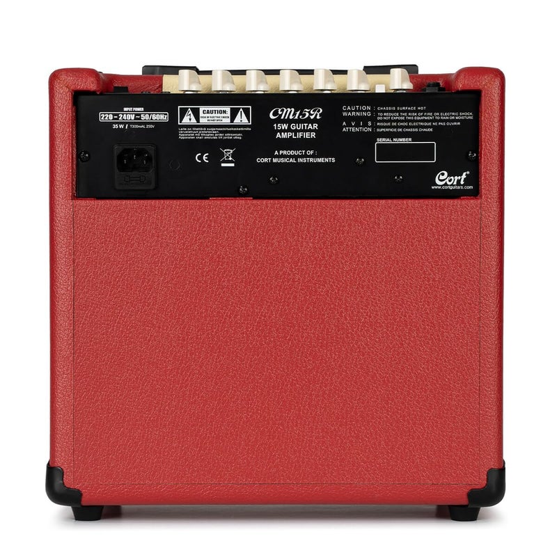 Cort Electric Amplifier CM Series 15 Watts Dark Red CM15R DR - Image 2