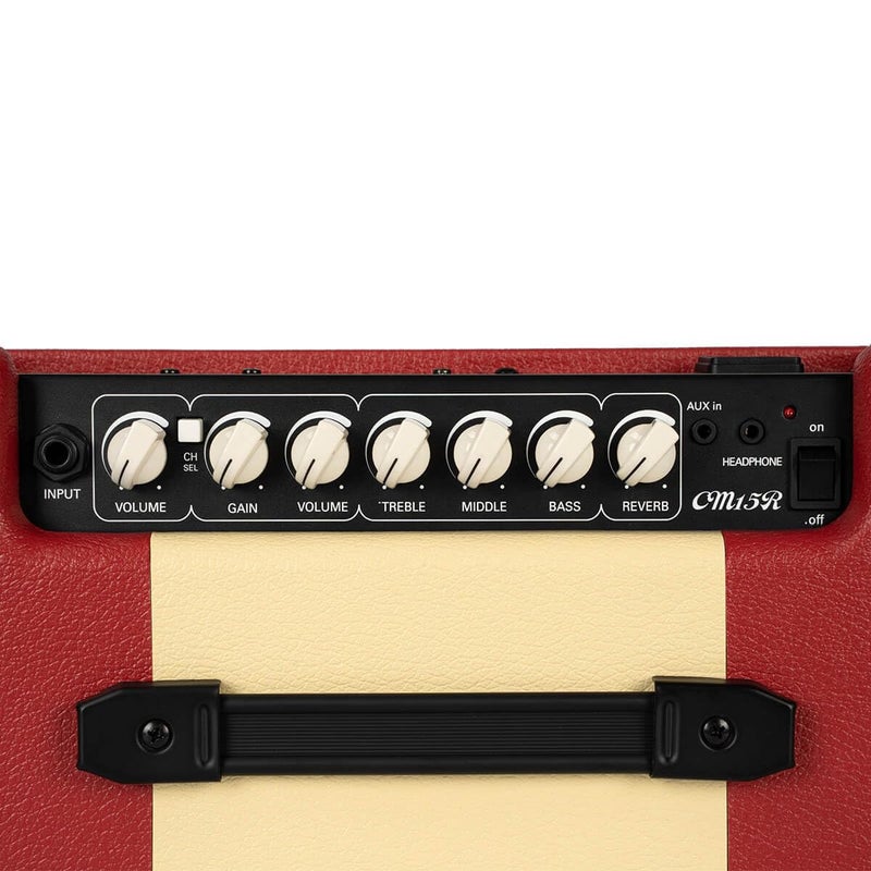 Cort Electric Amplifier CM Series 15 Watts Dark Red CM15R DR - Image 4